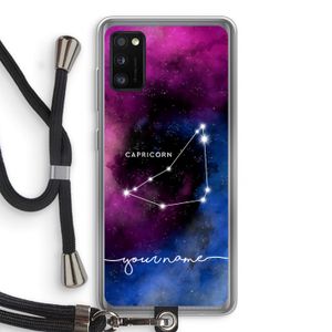 Sterrenbeeld - Donker: Samsung Galaxy A41 Transparant Hoesje met koord
