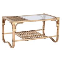 Hoofdtafel Home ESPRIT Natuurlijk Bamboe Rotan 76 x 46 x 40 cm