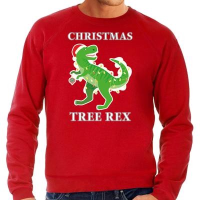 Kersttrui sweater Christmas tree rex - rood - voor heren - Kerstkleding - Dinosaurus Kersttrui sweater Christmas tree rex - rood - voor heren - Kerstkleding - Dinosaurus