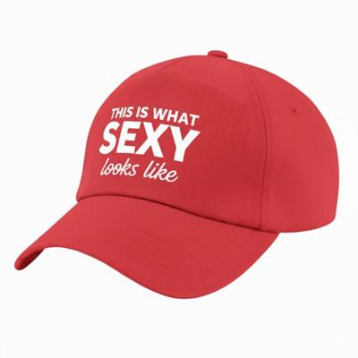 Baseball cap / petje Foute Party - this is what sexy looks like - rood - themafeest