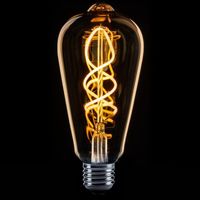 Edison goud spiraal 4W dimbaar