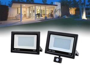 Hofftech SMD LED stralers met en zonder sensor - met vermogen tot 100W