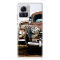 Motorola Moto X30 Pro | Siliconen hoesje | met foto Vintage Auto