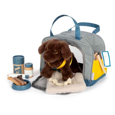Small Foot - knuffel hond met draagtas en verzorgingsset