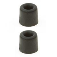 Deurbuffer / deurstopper - 4x stuks - zwart - rubber - 35 x 30 mm - deurstop