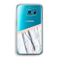 A touch of peach: Samsung Galaxy S6 Transparant Hoesje