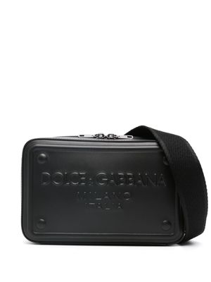 Dolce & Gabbana sac porté épaule à logo - Noir
