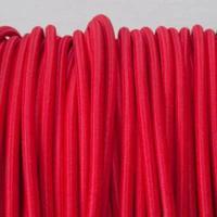 Strijkijzersnoer Rood rond stoffen snoer 100cm 3 kernen