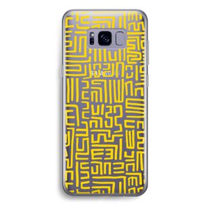 Majorelle Blue Print: Samsung Galaxy S8 Plus Transparant Hoesje