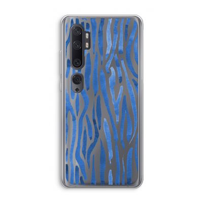 Blauwe nerven: Xiaomi Mi Note 10 Pro Transparant Hoesje