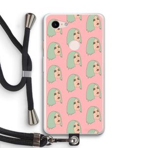 King Kylie: Pixel 3 XL Transparant Hoesje met koord