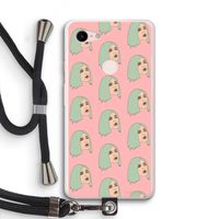King Kylie: Pixel 3 XL Transparant Hoesje met koord