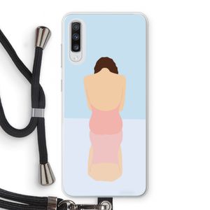 Mirror: Samsung Galaxy A70 Transparant Hoesje met koord