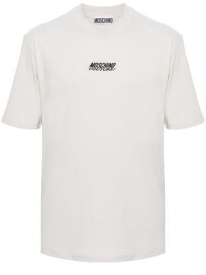 Moschino t-shirt en coton à logo imprimé - Gris