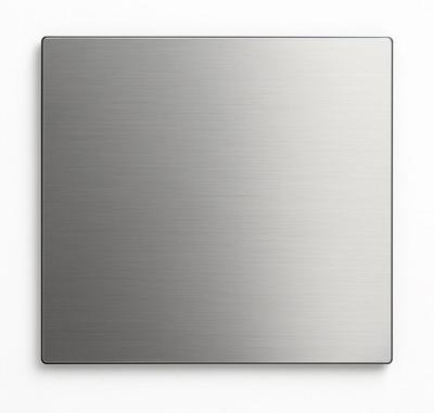 RVS vierkante plaat 60x60x3mm (set van 2 stuks)