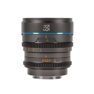 Sirui Nightwalker Series 55mm T1.2 S35 Manual Focus Cine Lens RF Mount, gun metal grijs