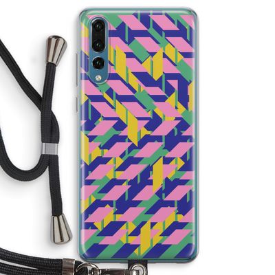 Skew Blush 1: Huawei P20 Pro Transparant Hoesje met koord