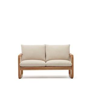 Kave Home - Sacaleta 2-zitsbank in massief eucalyptushout 142 cm