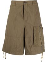 Ten C short en coton à poches cargo - Vert - thumbnail