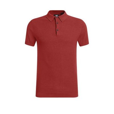 WE Fashion slim fit polo met textuur bloody mary WE Fashion slim fit polo met textuur bloody mary