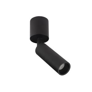 BC0020 LED-opbouwspot Koker 1x10W 2700K Dimbaar Zwart
