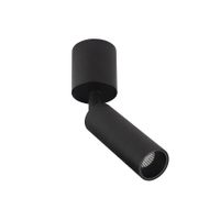 BC0020 LED-opbouwspot Koker 1x10W 2700K Dimbaar Zwart