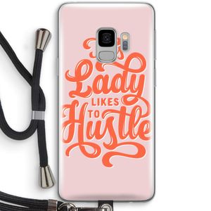 Hustle Lady: Samsung Galaxy S9 Transparant Hoesje met koord
