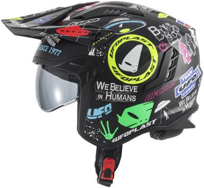 UFO PLAST Helmet sheratan xs matt graphic