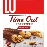 LU Time Out Choco Chip Koekrepen Chocolade (5 repen) 140g bij Jumbo