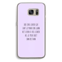 Gek: Samsung Galaxy S7 Transparant Hoesje
