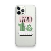 I love cacti: iPhone 12 Pro Transparant Hoesje
