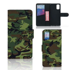 Samsung Galaxy A41 Telefoon Hoesje Army Dark