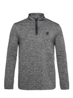 Protest Will 44287 Zip Top Heren Fleece Dark Grey Melee XXXL