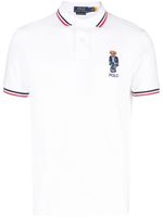 Polo Ralph Lauren striped-trim polo shirt - Blanc - thumbnail