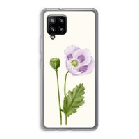 Purple poppy: Samsung Galaxy A42 5G Transparant Hoesje