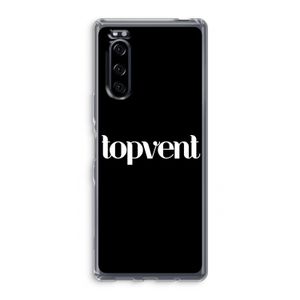 Topvent Zwart: Sony Xperia 5 Transparant Hoesje