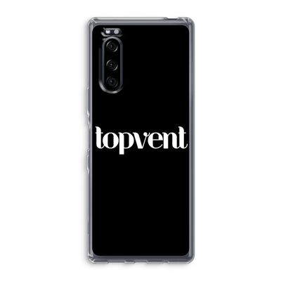 Topvent Zwart: Sony Xperia 5 Transparant Hoesje