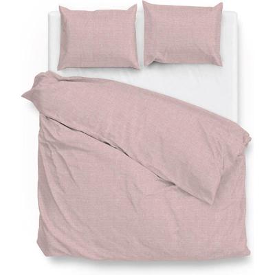 Dekbedovertrek Lino Katoen - Tweepersoons (200x200 cm) - Roze Katoen - Dessin: Ruiten - Zo!Home - Dekbed-Discounter.nl