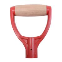 D handvat kunststof met houtrol