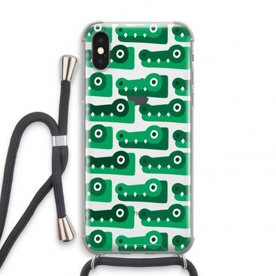 Crocs: iPhone X Transparant Hoesje met koord
