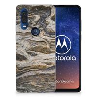 Motorola One Vision | TPU | Siliconen hoesje | Steen