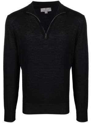 Canali pull à col montant zippé - Noir