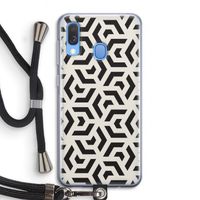 Crazy pattern: Samsung Galaxy A40 Transparant Hoesje met koord