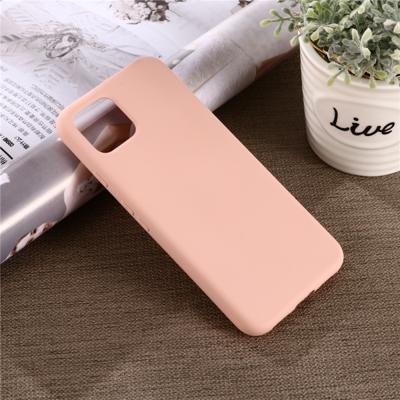 Effen kleur vloeibare siliconen schokbestendige volledige dekking Case voor Google pixel 4XL (roze)
