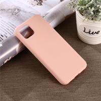 Effen kleur vloeibare siliconen schokbestendige volledige dekking Case voor Google pixel 4XL (roze)