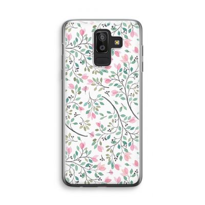 Sierlijke bloemen: Samsung Galaxy J8 (2018) Transparant Hoesje