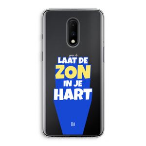 Laat de zon in je hart: OnePlus 7 Transparant Hoesje