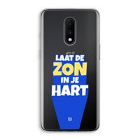 Laat de zon in je hart: OnePlus 7 Transparant Hoesje