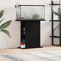 Aquariumstandaard 75x36x72,5 cm bewerkt hout zwart eikenkleurig