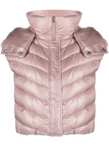 Herno cropped down gilet - Violet